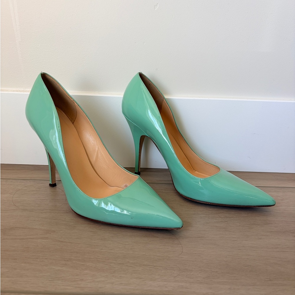 Kate Spade Licorice patent pumps in Seafoam mint green Size 9.5 B